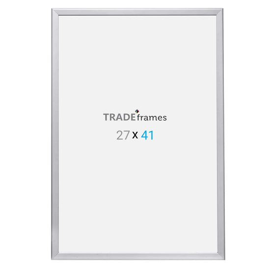 27x41 Silver Snap Frame - 1.25" Profile - Snap Frames Direct
