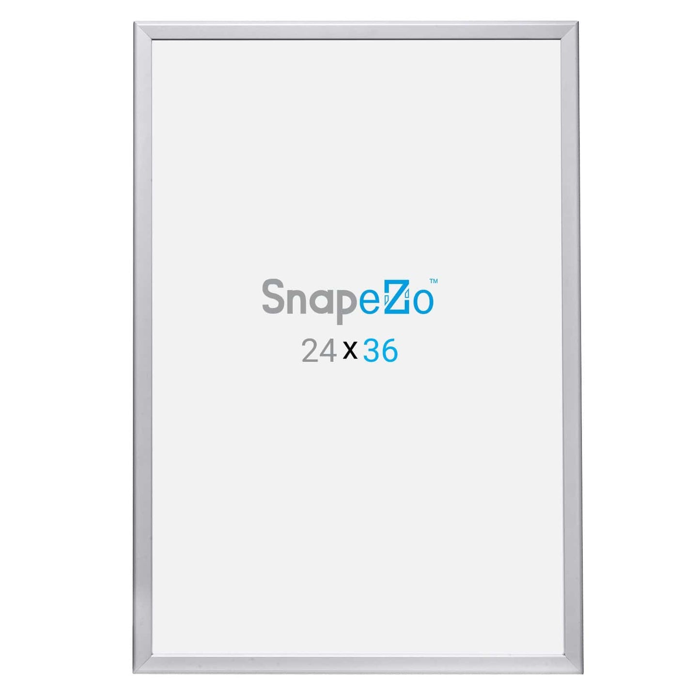 24x36 Silver SnapeZo® Poster Snap Frame 1.25" - Snap Frames Direct
