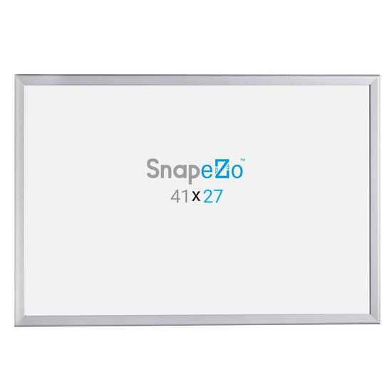 27x41 Silver SnapeZo® Poster Snap Frame 1.25" - Snap Frames Direct