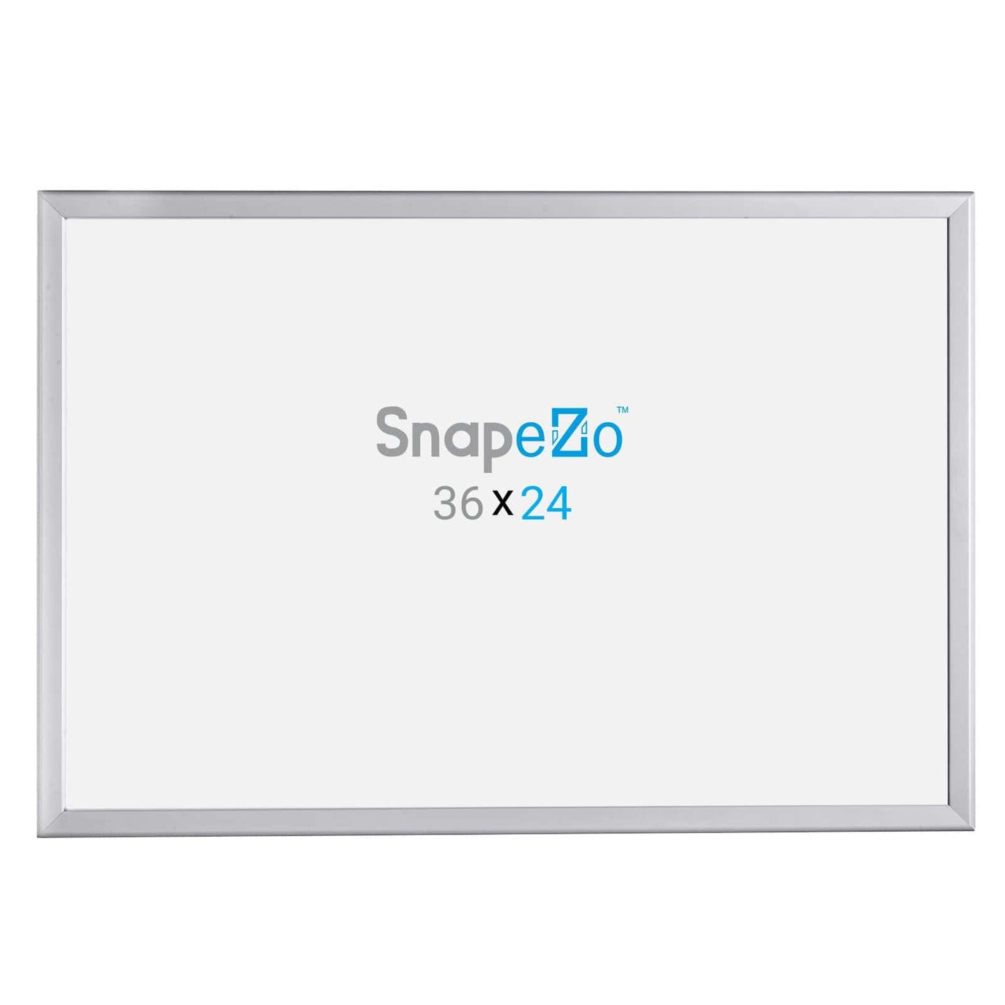 24x36 Silver SnapeZo® Poster Snap Frame 1.25" - Snap Frames Direct