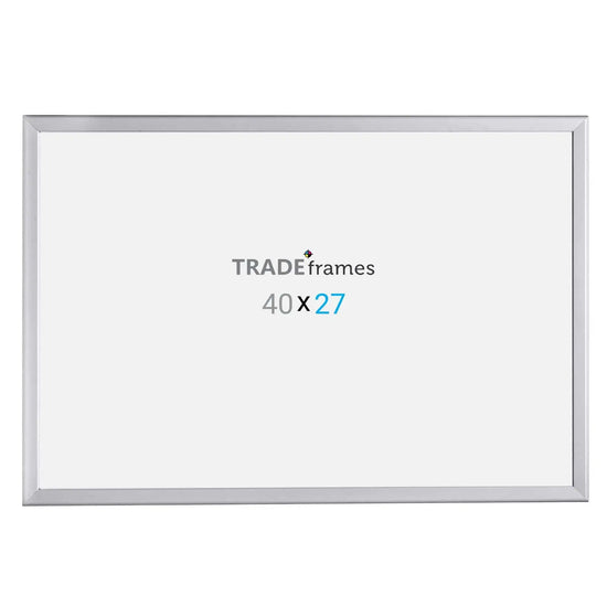 27x40 Silver Snap Frame - 1.25" Profile - Snap Frames Direct