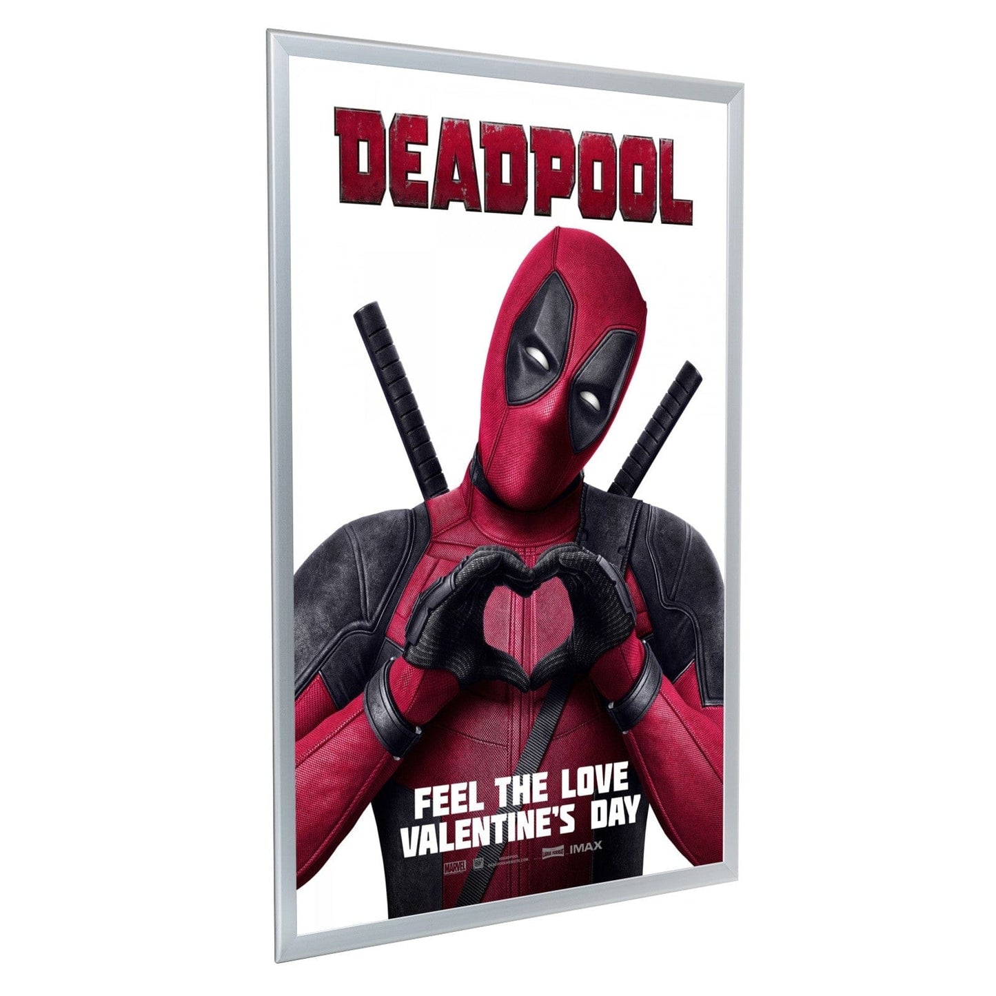 24x36 Silver SnapeZo® Poster Snap Frame 1.25" - Snap Frames Direct