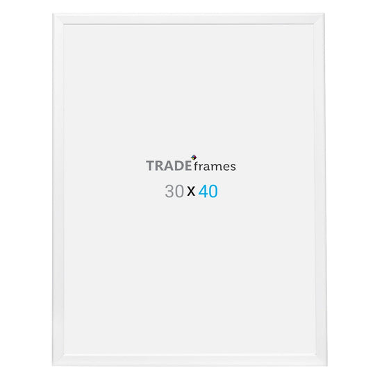 30x40 TRADEframe White Snap Frame 30x40 - 1.25 inch profile - Snap Frames Direct