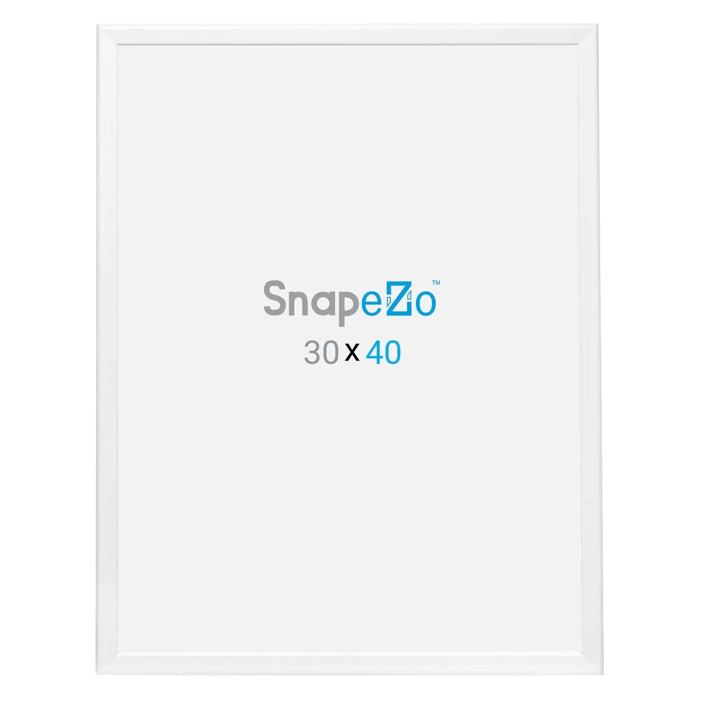 30x40 White SnapeZo® Snap Frame - 1.25" Profile - Snap Frames Direct