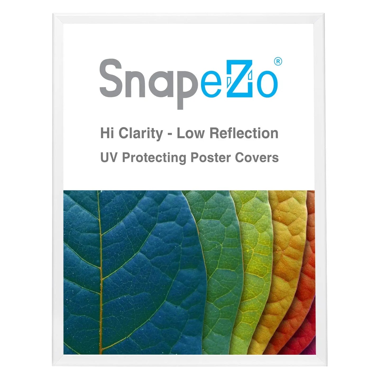 24x30 White SnapeZo® Snap Frame - 1.25" Profile - Snap Frames Direct