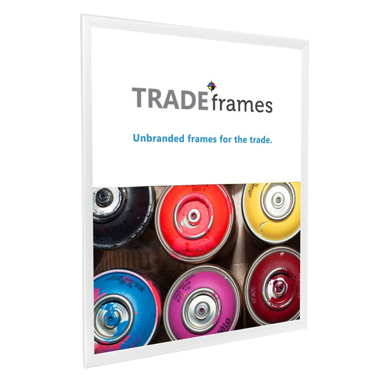 30x40 TRADEframe White Snap Frame 30x40 - 1.25 inch profile - Snap Frames Direct