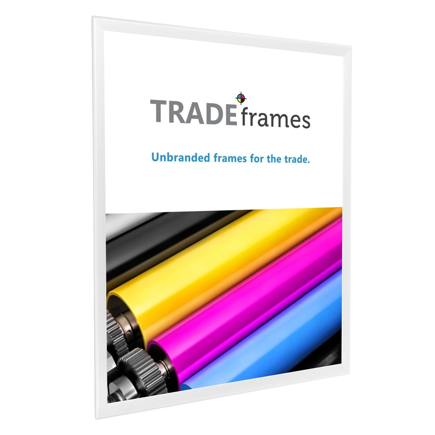 36x48 TRADEframe White Snap Frame 36x48 - 1.25 inch profile - Snap Frames Direct
