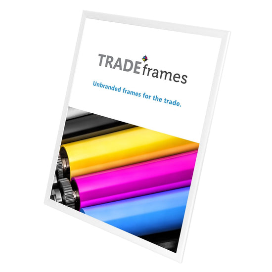 24x30 TRADEframe White Snap Frame 24x30 - 1.25 inch profile - Snap Frames Direct