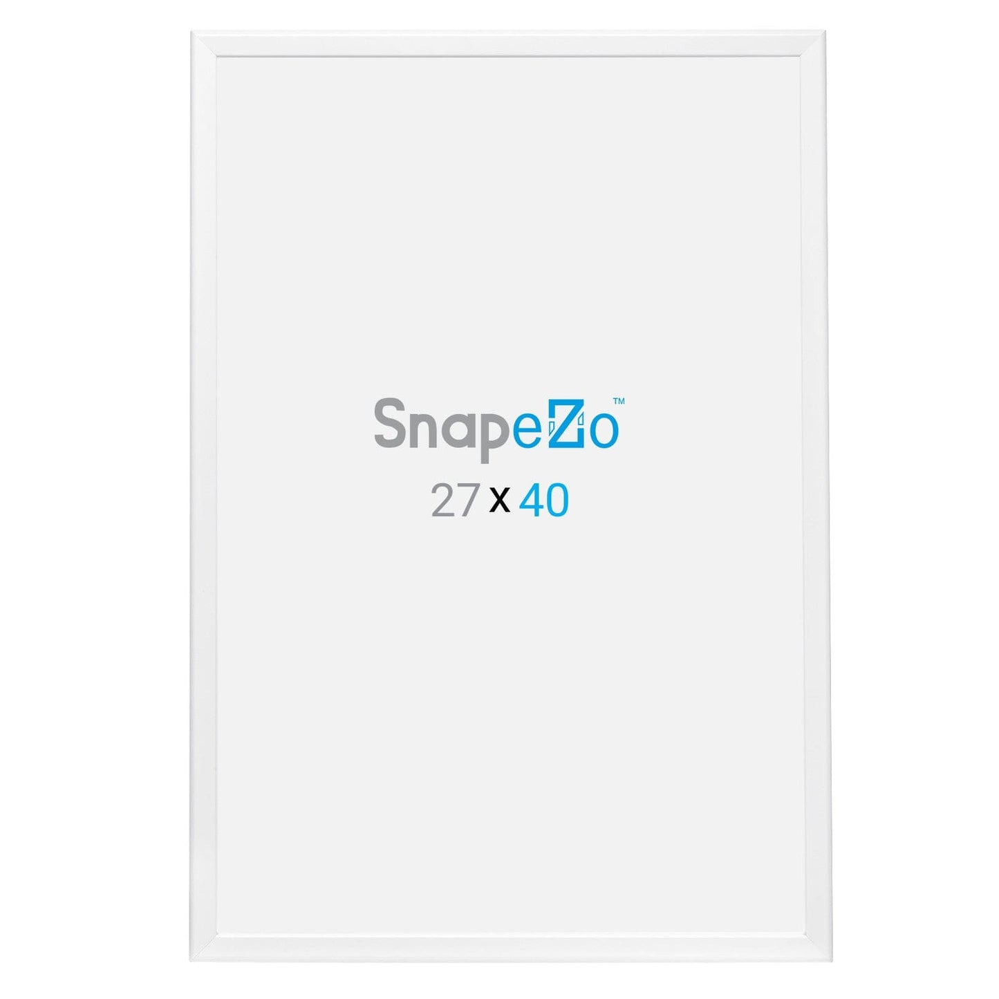 27x40 White SnapeZo® Poster Snap Frame 1.25" - Snap Frames Direct