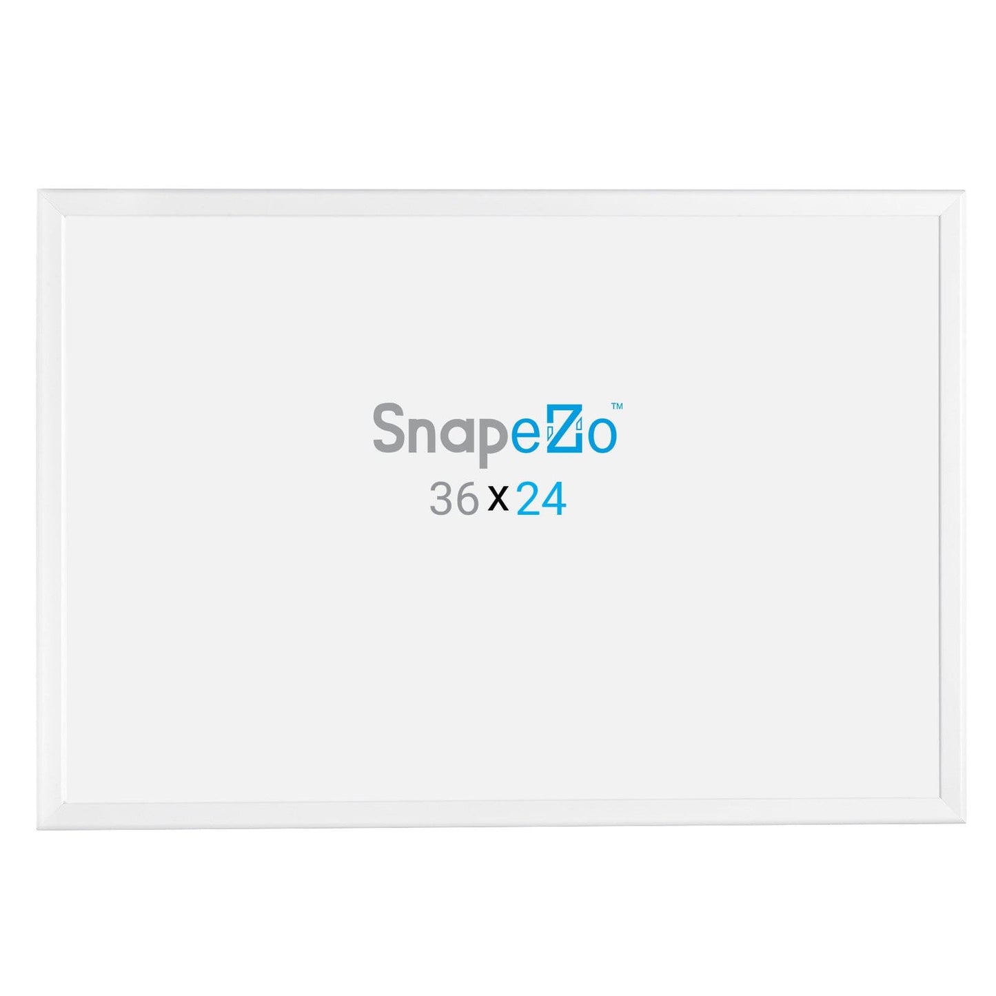 24x36 White SnapeZo® Poster Snap Frame 1.25" - Snap Frames Direct