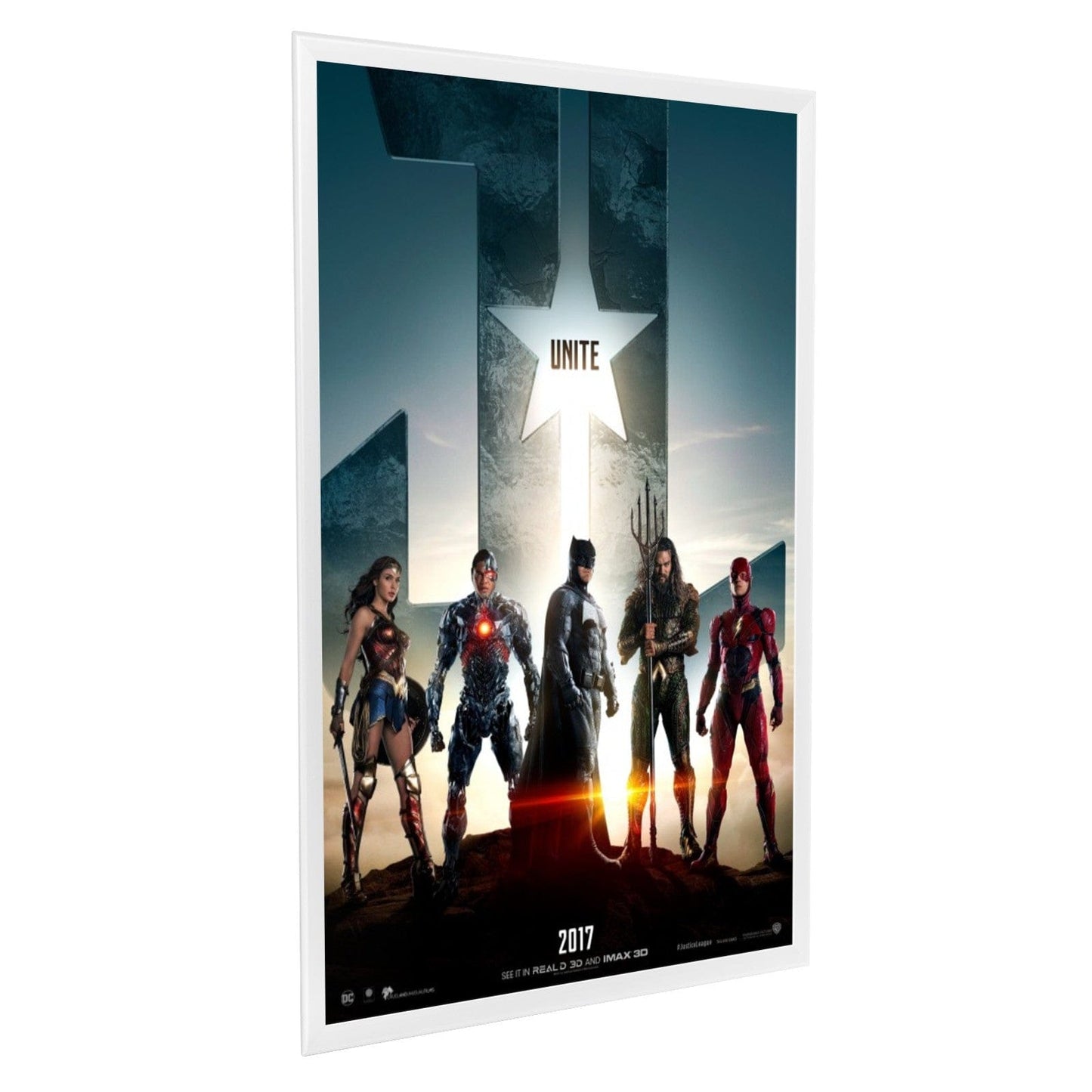 27x40 White SnapeZo® Poster Snap Frame 1.25" - Snap Frames Direct