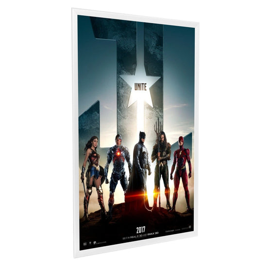 27x40 White SnapeZo® Poster Snap Frame 1.25" - Snap Frames Direct