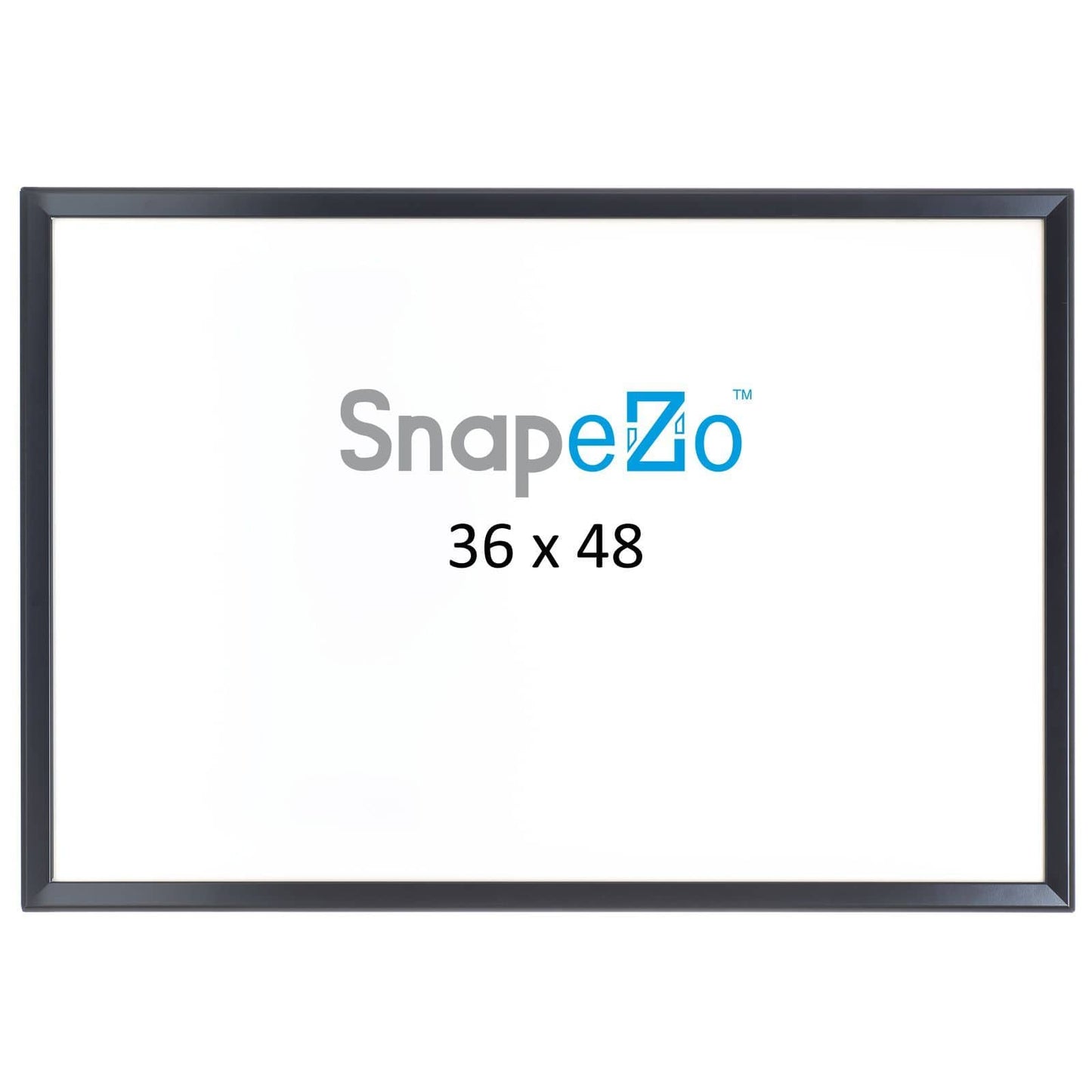 Black snap frame poster size 36x48 - 1.25 inch profile - Self-assembly - Snap Frames Direct