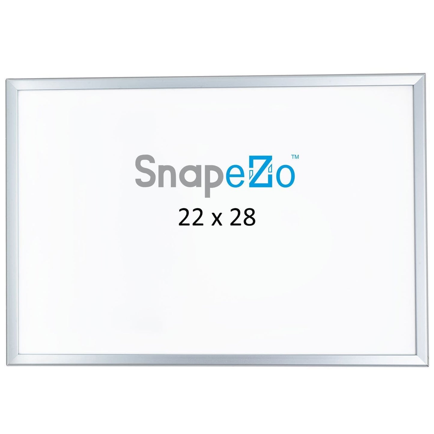 Silver SnapeZo® discontinued 22x28 - 1.8" Profile - Snap Frames Direct