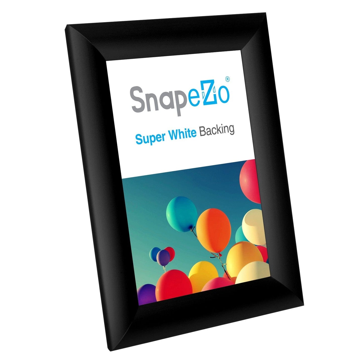 5x7 Black SnapeZo® Poster Snap Frame 1" - Snap Frames Direct