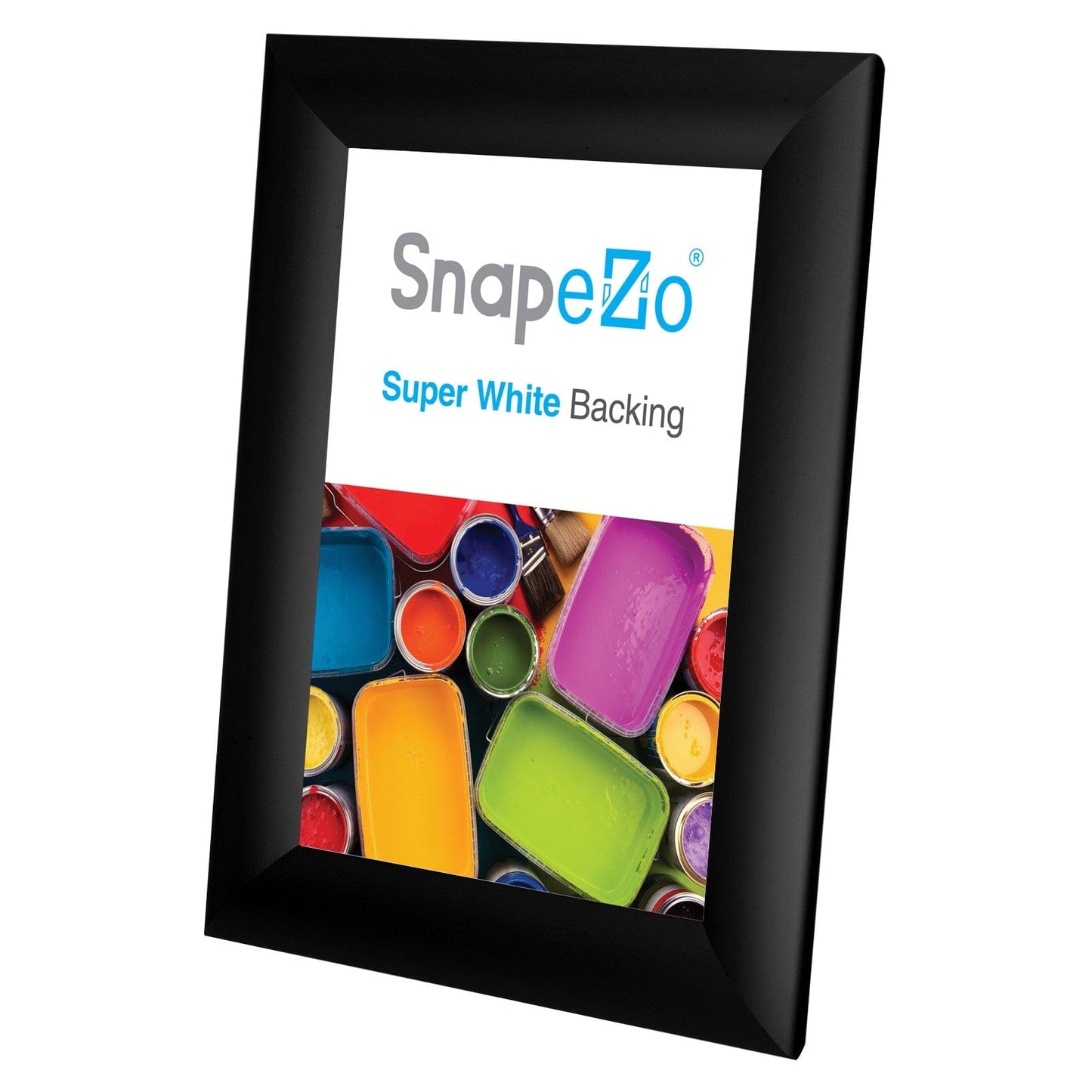5x7 Black SnapeZo® Poster Snap Frame 1" - Snap Frames Direct