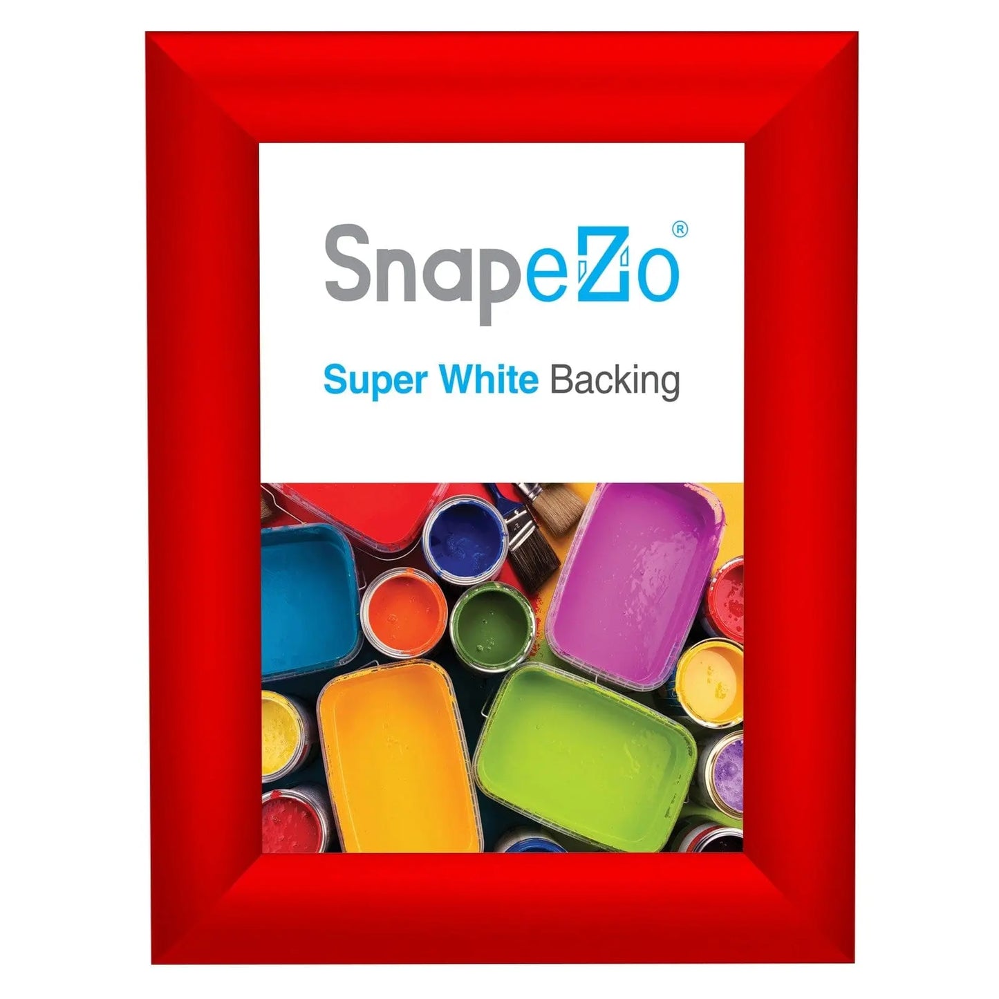 5x7 Red SnapeZo® Snap Frame - 1" Profile - Snap Frames Direct