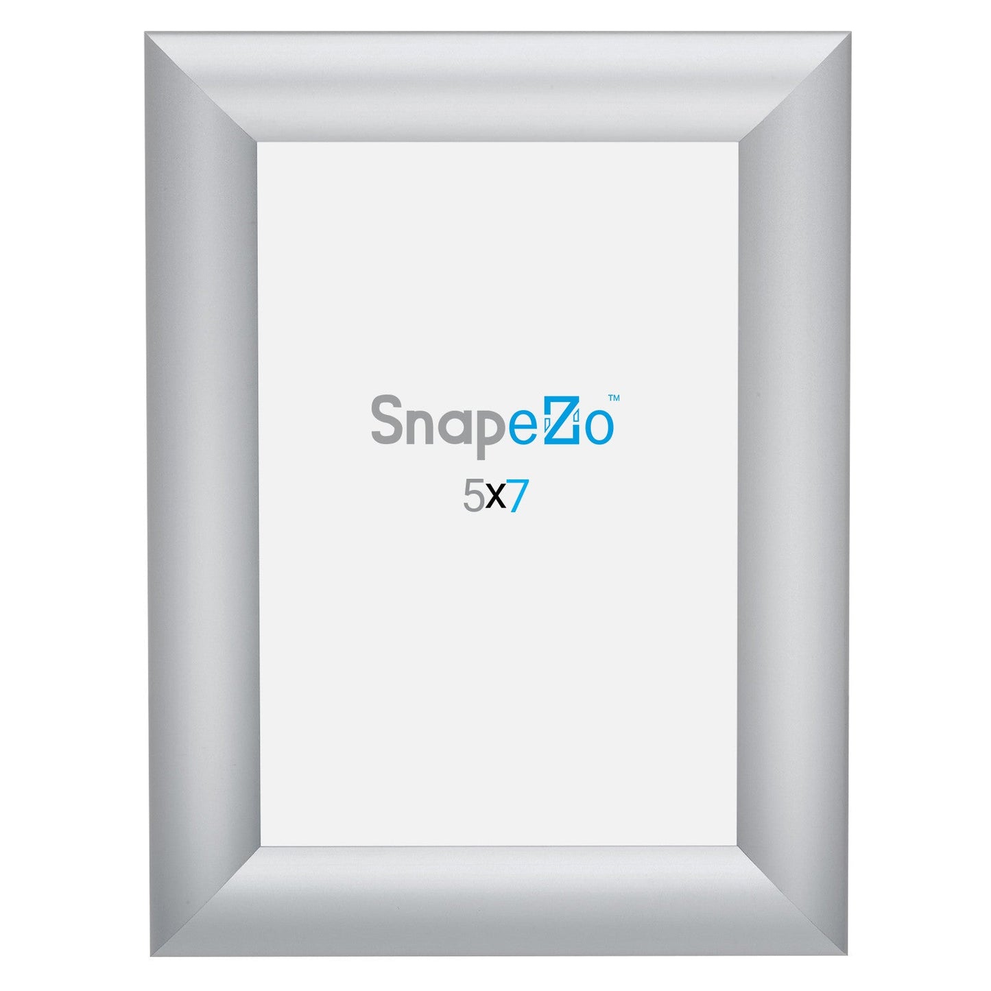 5x7 Silver SnapeZo® Poster Snap Frame 1" - Snap Frames Direct