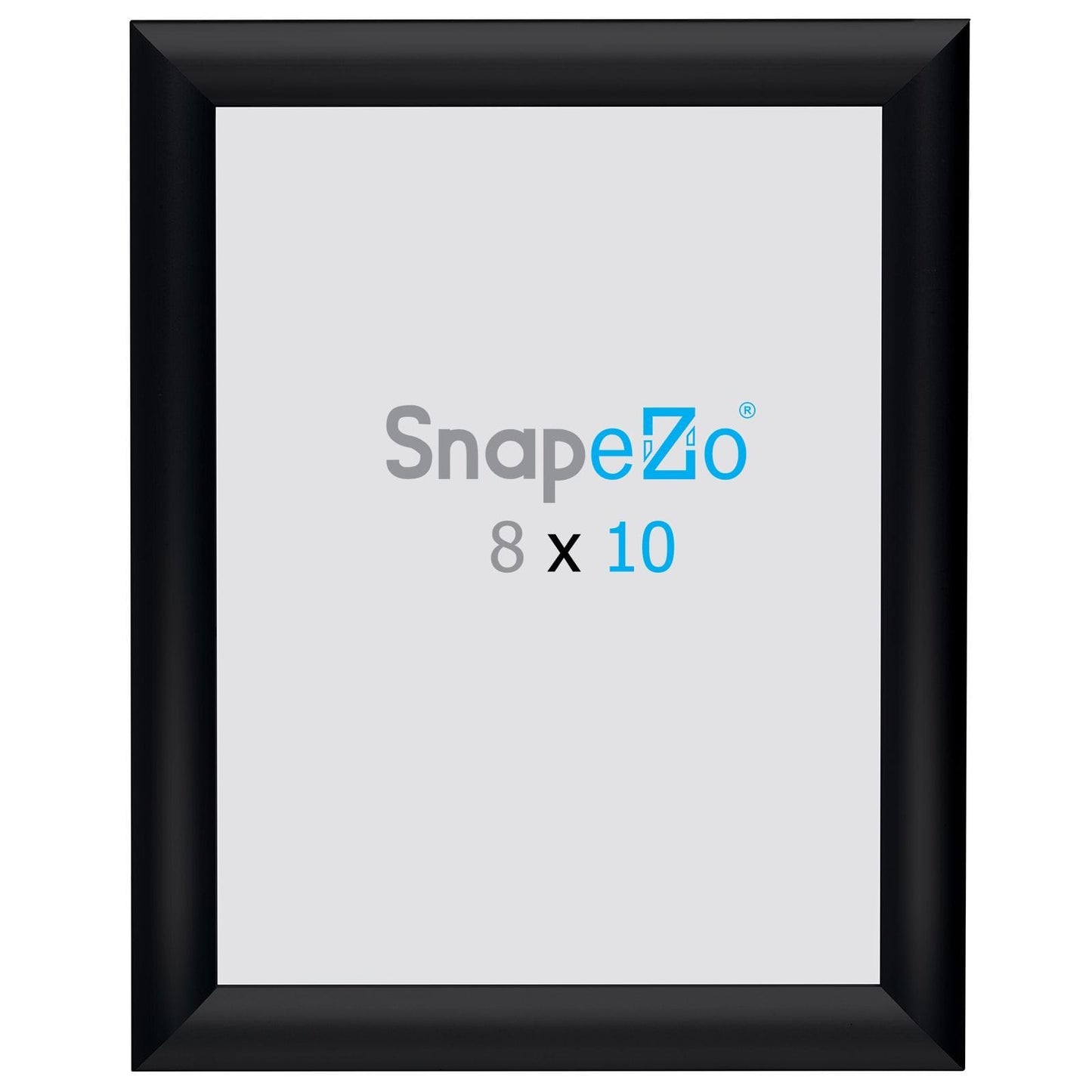 8x10 Brushed Black SnapeZo® Snap Frame - 1" Profile - Snap Frames Direct