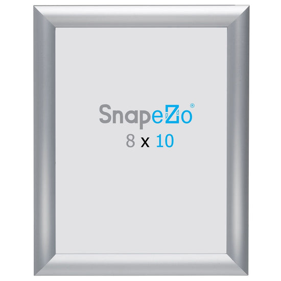 8x10 Brushed Silver SnapeZo® Snap Frame - 1" Profile - Snap Frames Direct