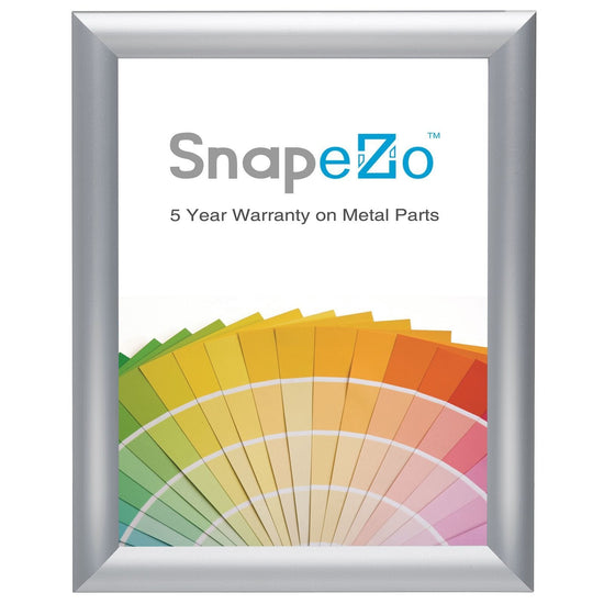 8x10 Brushed Silver SnapeZo® Snap Frame - 1" Profile - Snap Frames Direct