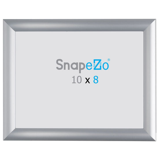 8x10 Brushed Silver SnapeZo® Snap Frame - 1" Profile - Snap Frames Direct