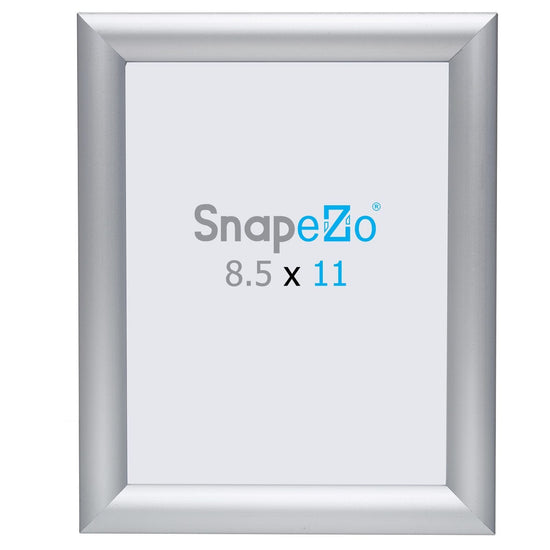 8.5x11 Silver SnapeZo® Jumbo - 1.25" Profile - Snap Frames Direct