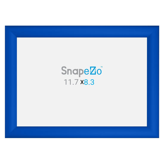 A4 Blue SnapeZo® Snap Frame - 1.2" Profile - Snap Frames Direct