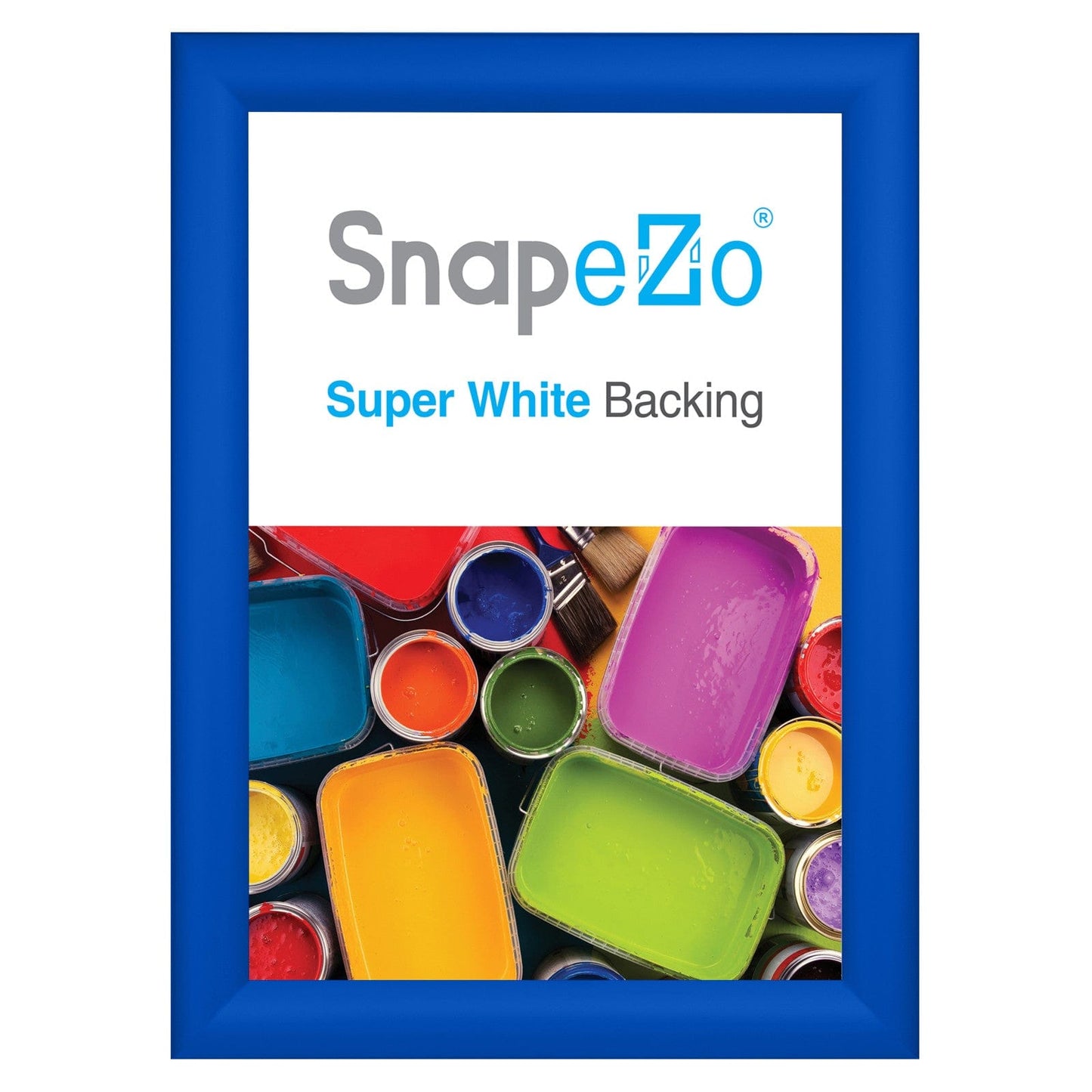 A4 Blue SnapeZo® Snap Frame - 1.2" Profile - Snap Frames Direct