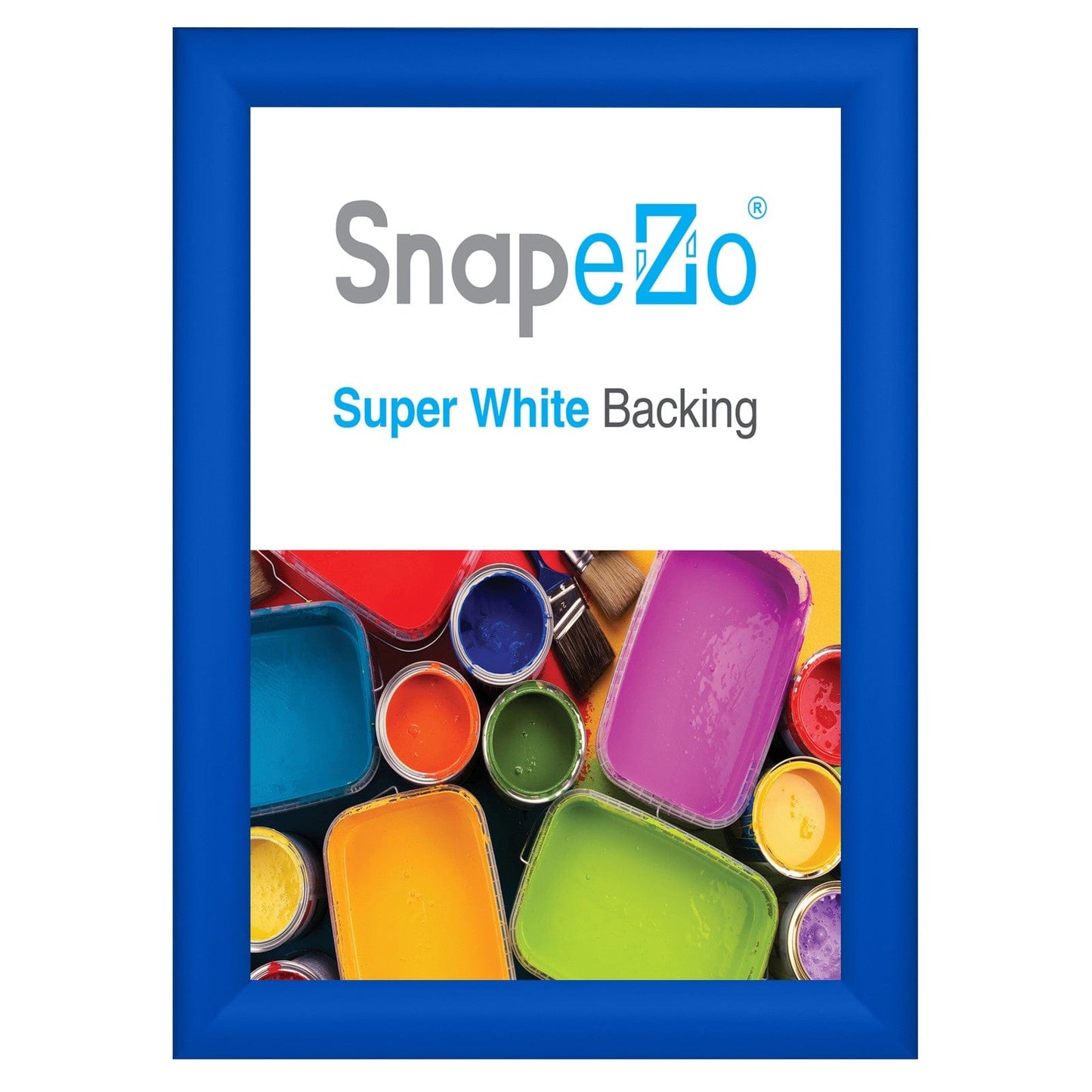 8.5x11 Blue SnapeZo® Snap Frame - 1.2" Profile - Snap Frames Direct