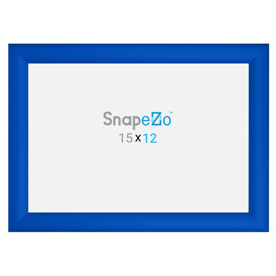 12x15 Blue SnapeZo® Snap Frame - 1.2" Profile - Snap Frames Direct