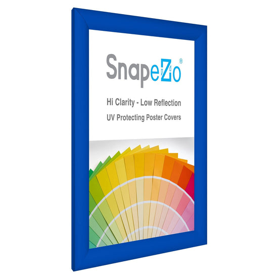 8.5x11 Blue SnapeZo® Snap Frame - 1.2" Profile - Snap Frames Direct