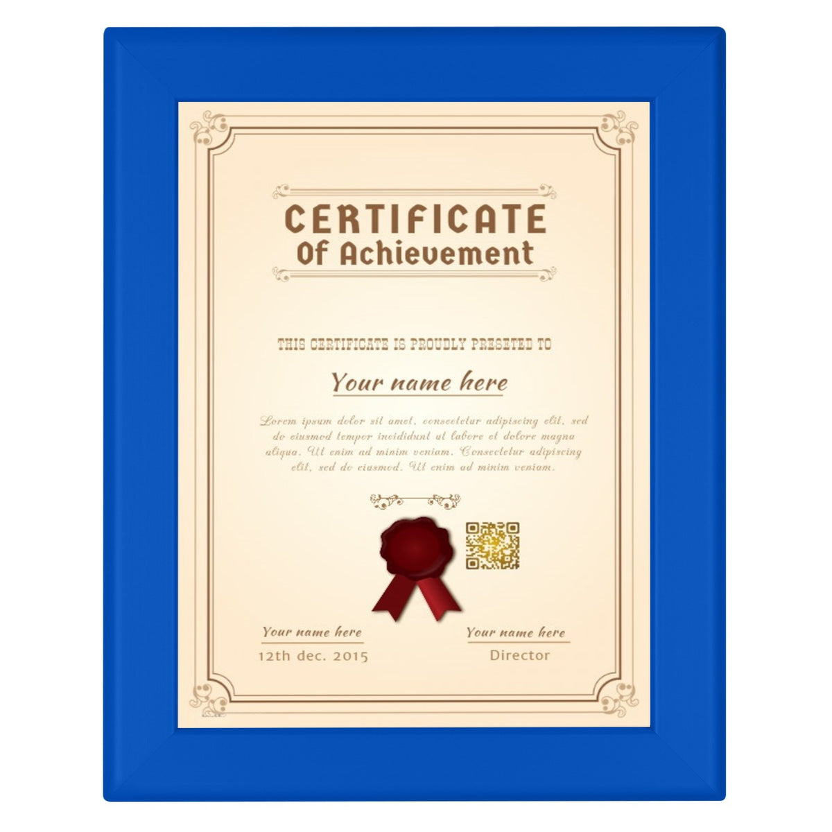 Blue Snap Frame 8.5x11 Blue Snap Frame – Snap Frames Direct