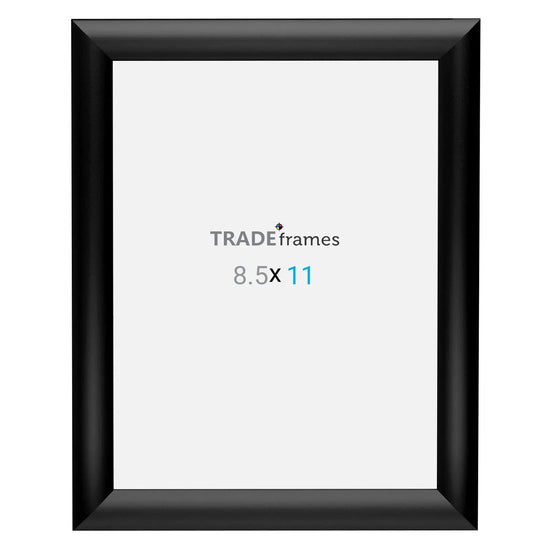 8.5x11 Inches Black Snap Frame - 1" Profile - Snap Frames Direct