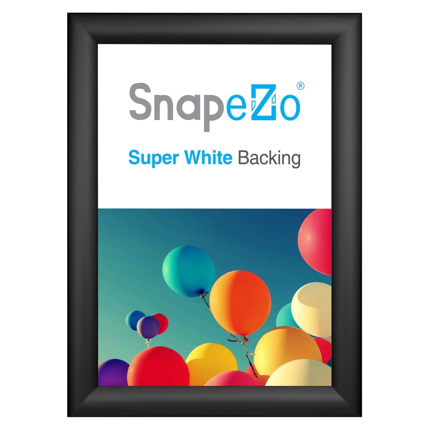 A4 Black SnapeZo® Snap Frame - 1.2" Profile - Snap Frames Direct
