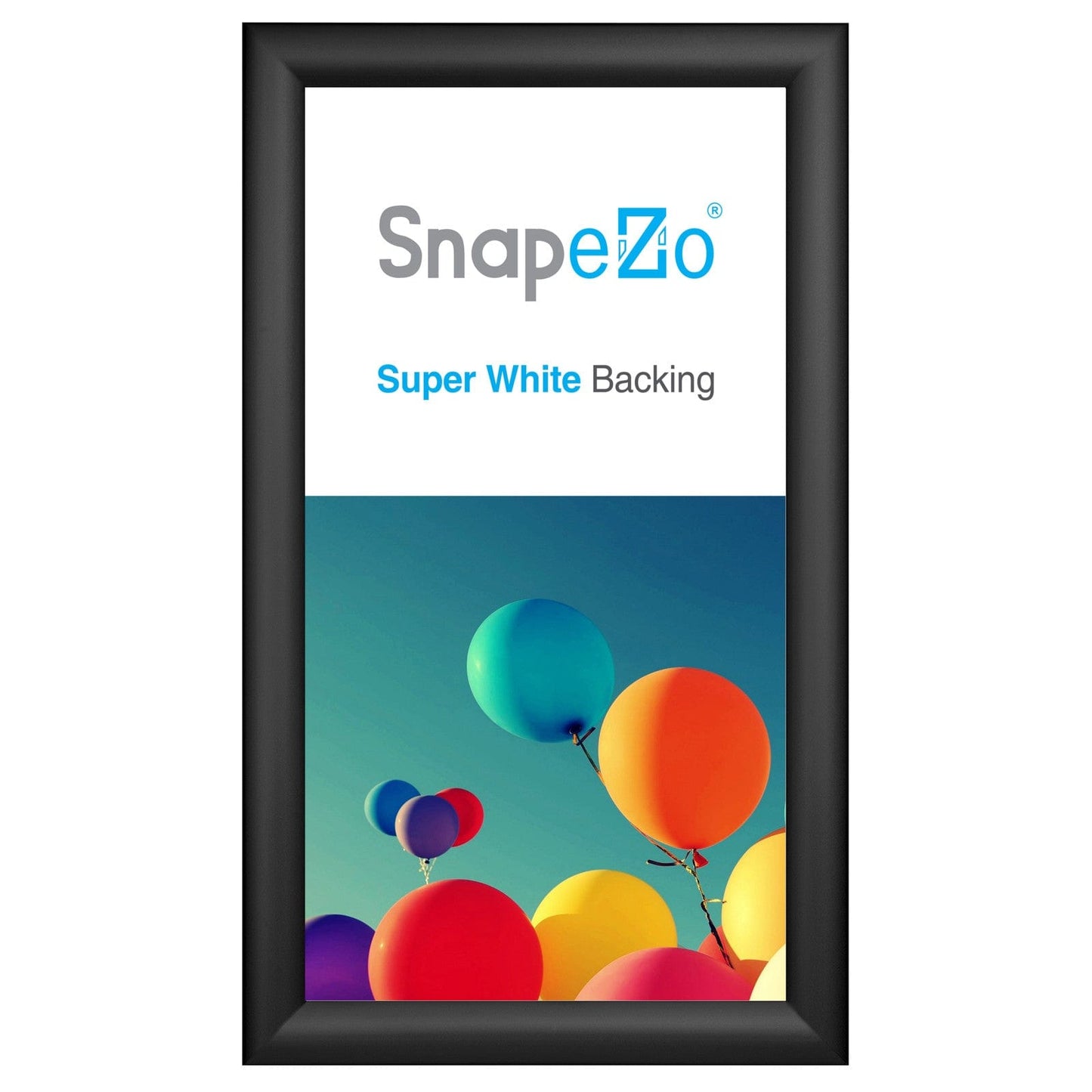 10x18 Black SnapeZo® Snap Frame - 1.2" Profile - Snap Frames Direct