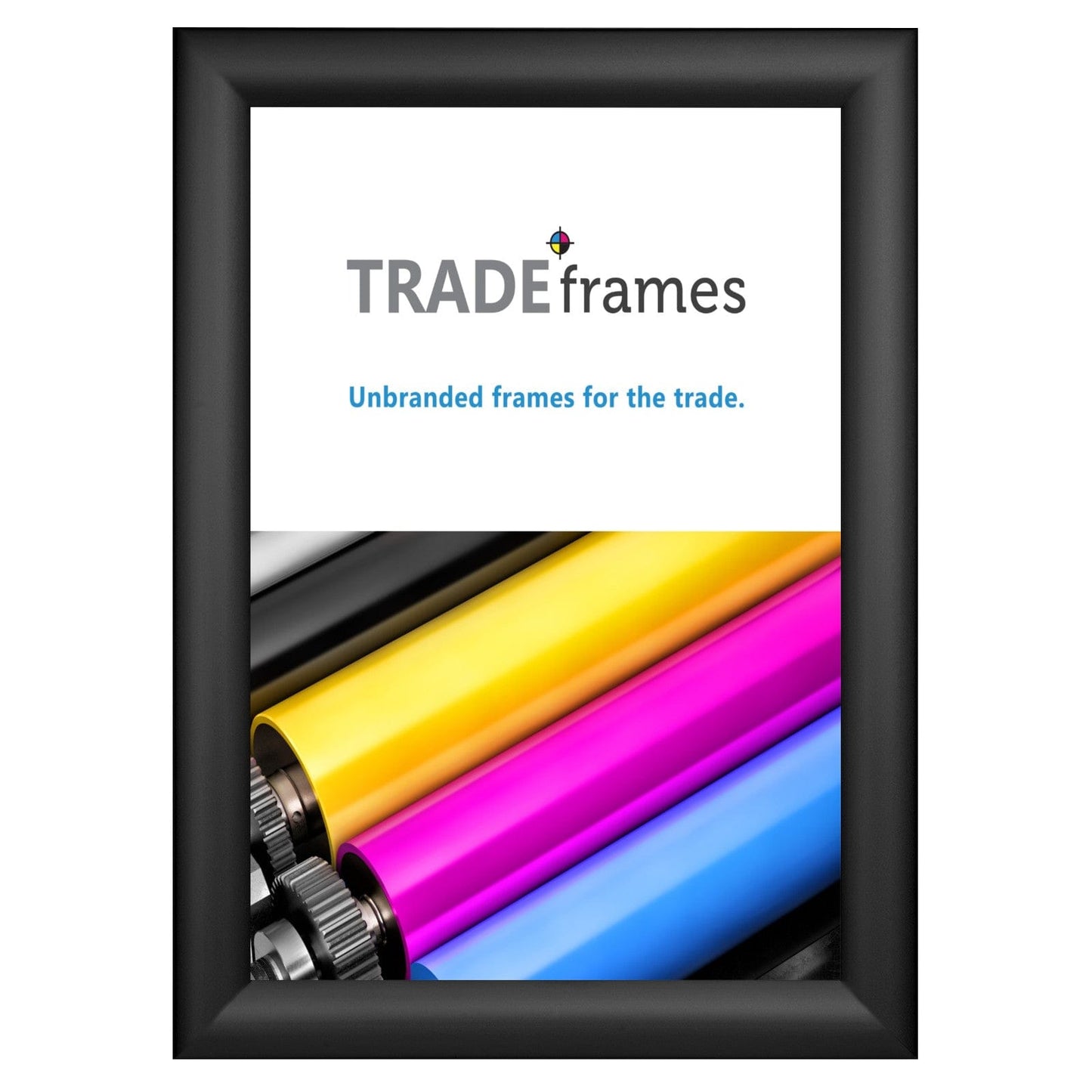 8x10  TRADEframe Black Snap Frame 8x10 - 1.2 inch profile - Snap Frames Direct