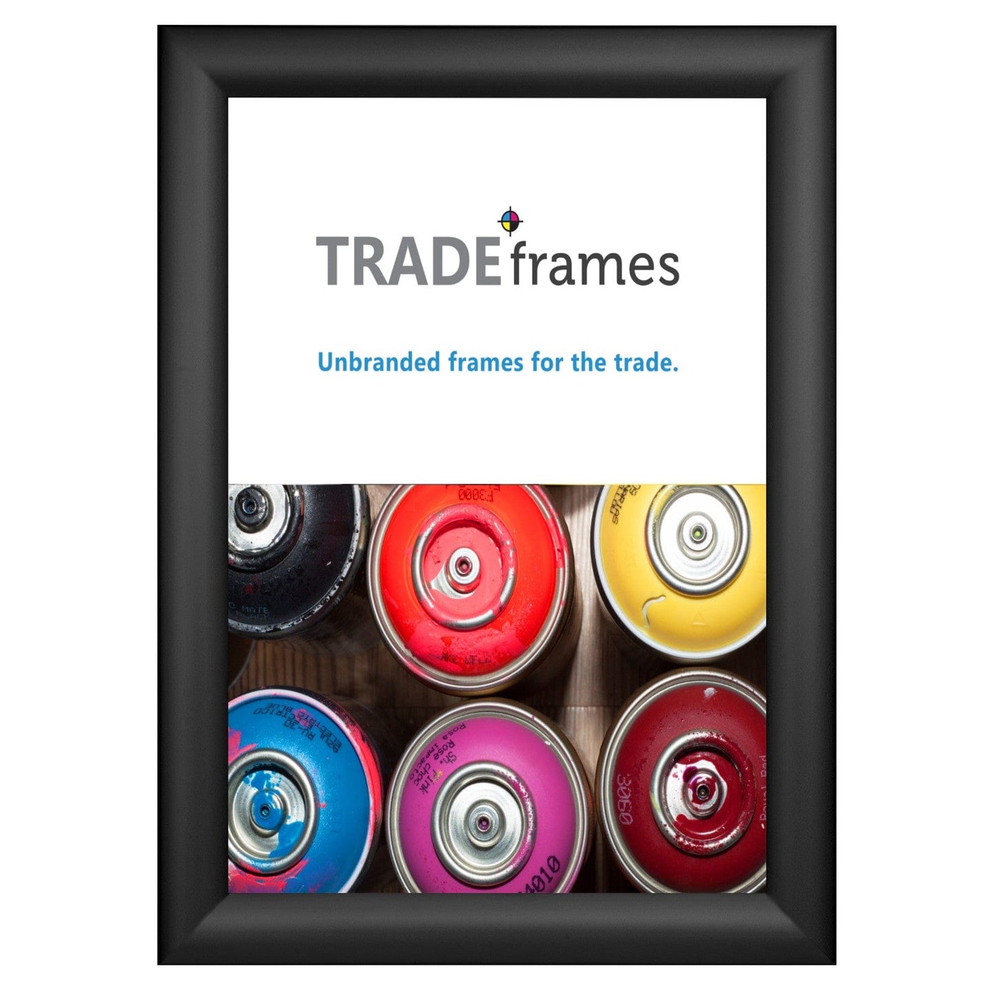 8.5x11 Black TRADEframe Snap Frame - 1.2" Profile - Snap Frames Direct