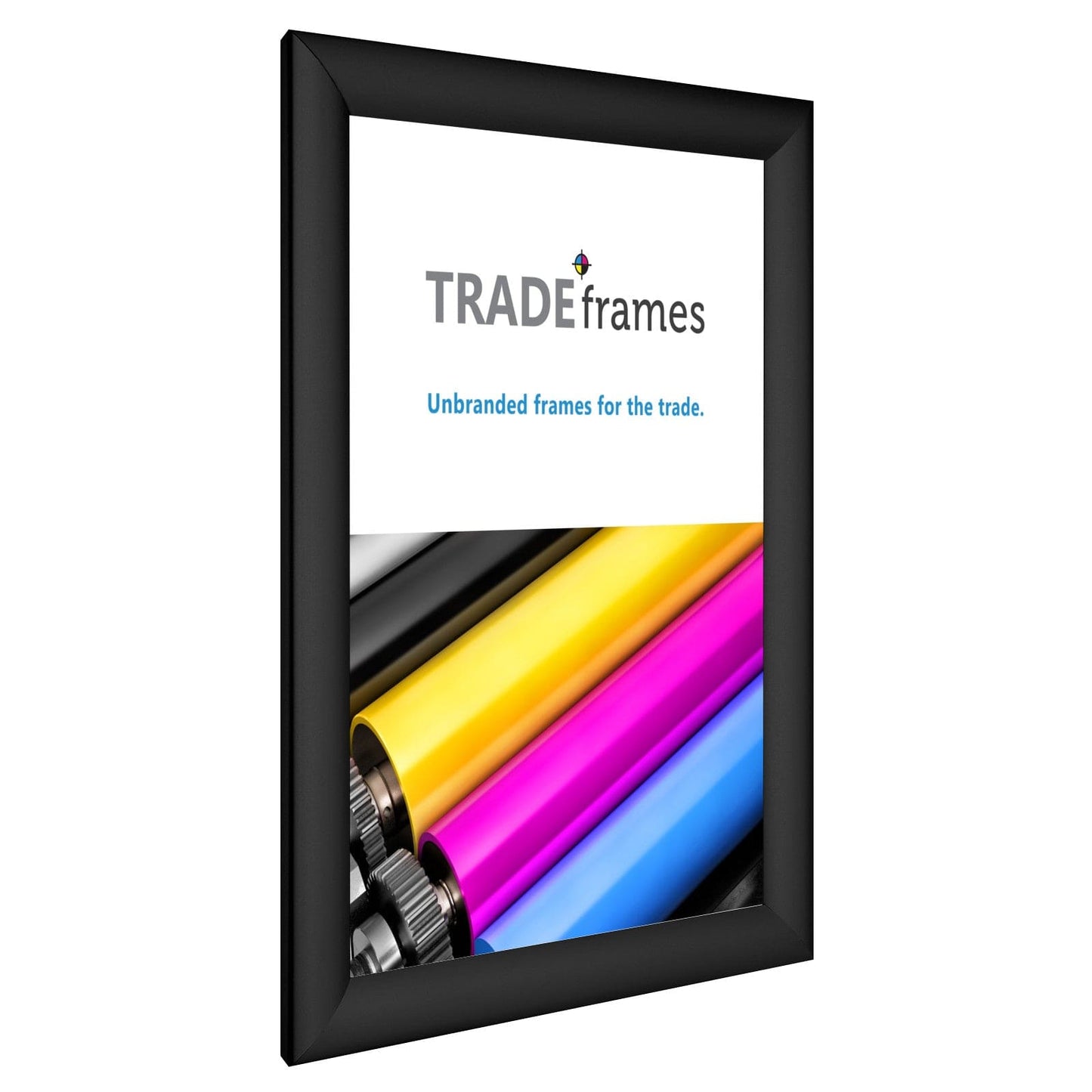 8x10  TRADEframe Black Snap Frame 8x10 - 1.2 inch profile - Snap Frames Direct