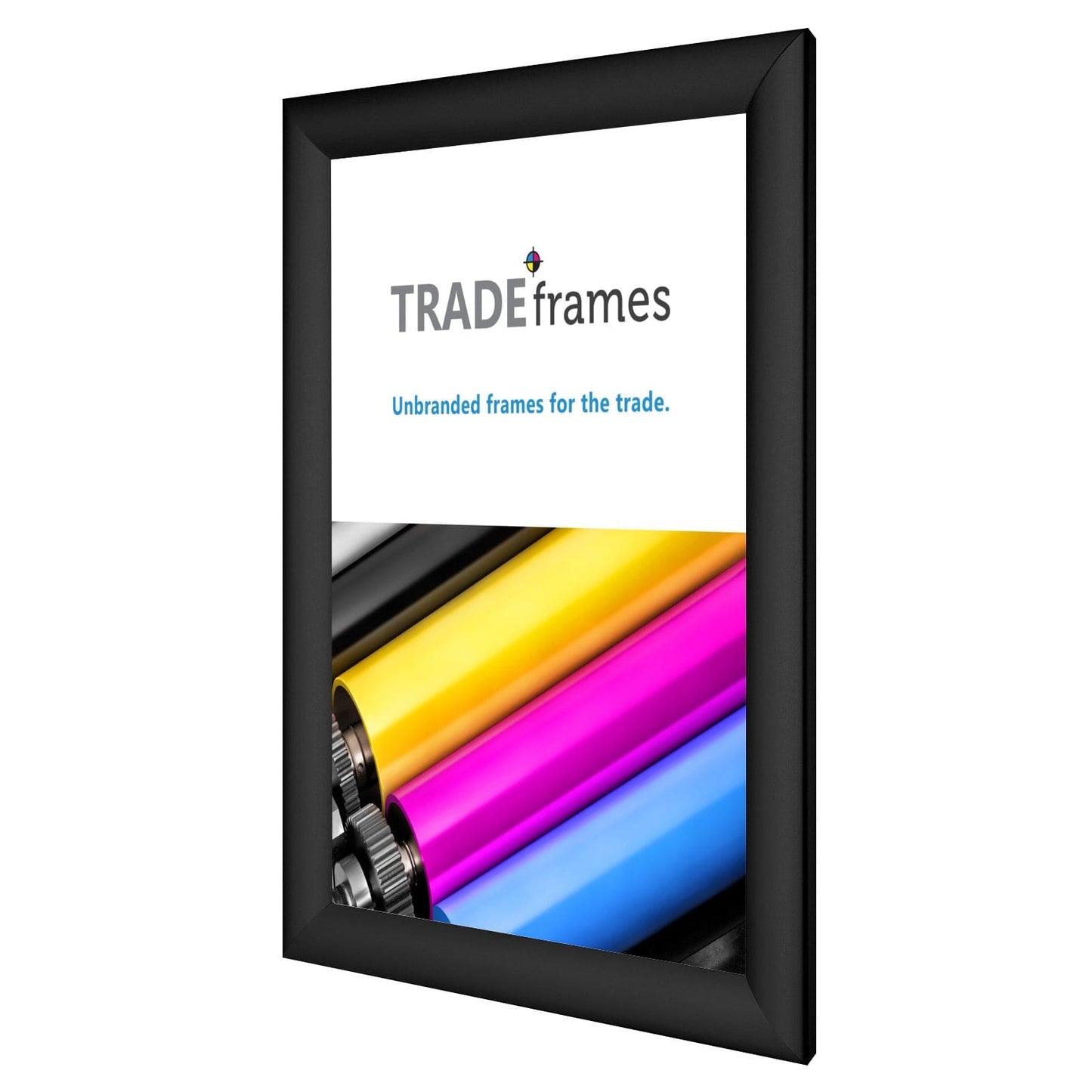 8x10  TRADEframe Black Snap Frame 8x10 - 1.2 inch profile - Snap Frames Direct