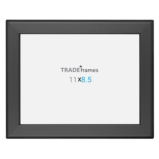 8.5x11 Black Certificate Snap Frame 1.25" Profile - Snap Frames Direct