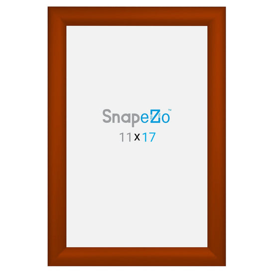 11x17 Brown SnapeZo® Snap Frame - 1.2" Profile - Snap Frames Direct
