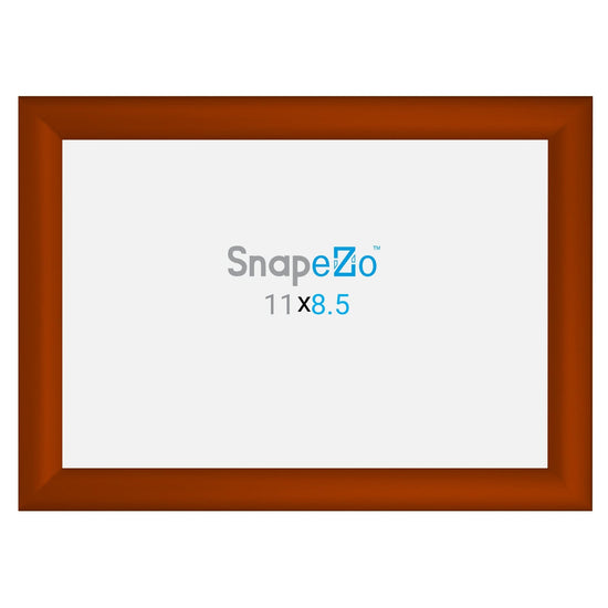 8.5x11 Brown SnapeZo® Snap Frame - 1.2" Profile - Snap Frames Direct