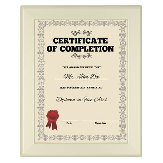 8.5x11 Inches Cream SnapeZo® Snap Frame - 1.25" profile - Snap Frames Direct