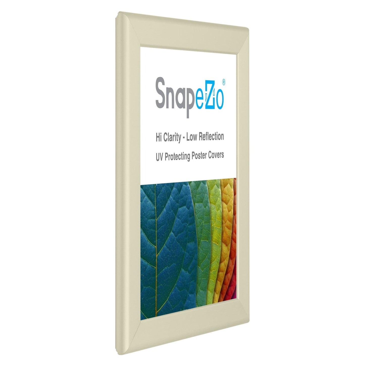 8.5x11 Inches Cream SnapeZo® Snap Frame - 1.25" profile - Snap Frames Direct