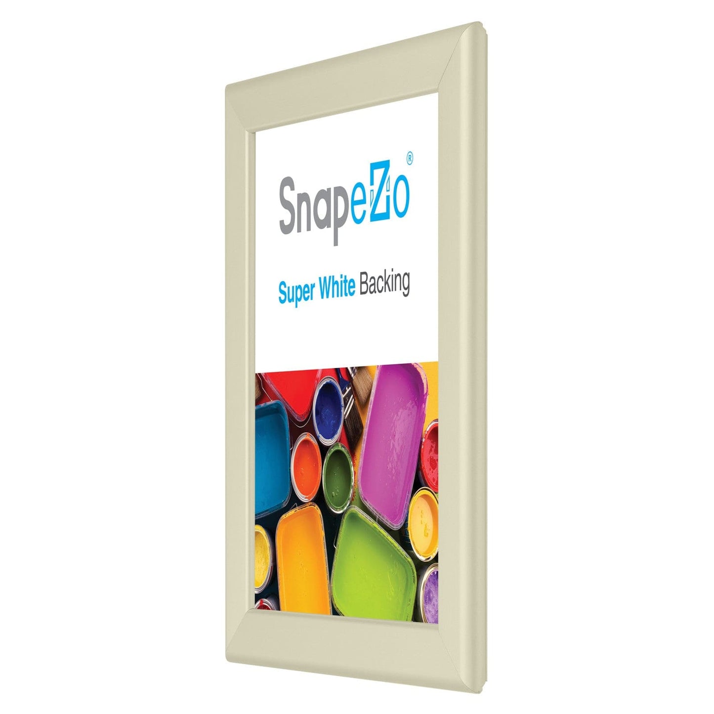 8.5x11 Inches Cream SnapeZo® Snap Frame - 1.25" profile - Snap Frames Direct