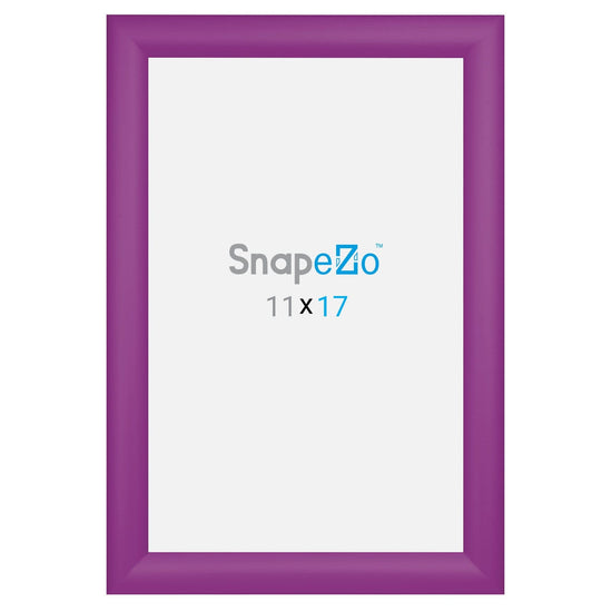 11x17 Purple SnapeZo® Snap Frame - 1.2" Profile - Snap Frames Direct