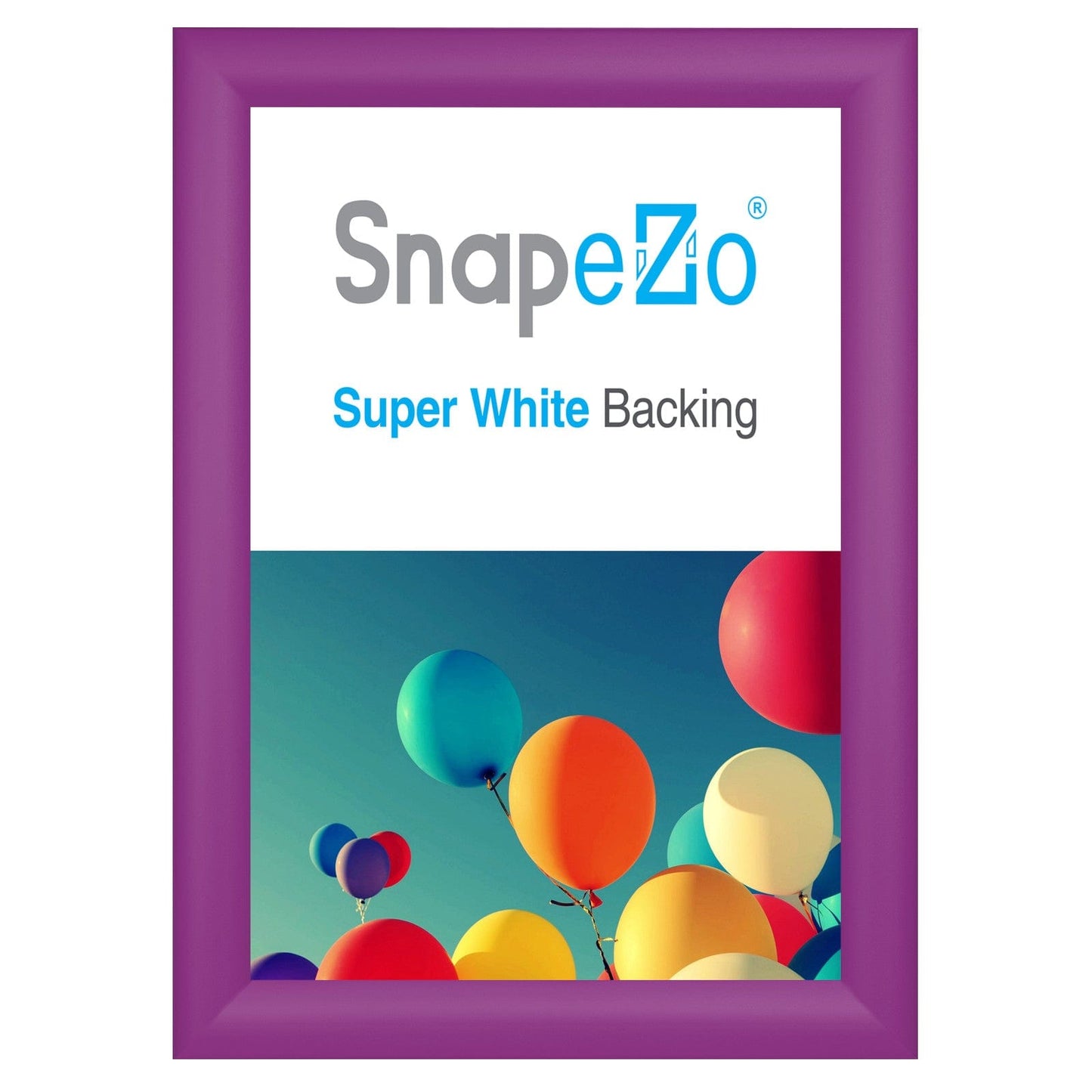 8.5x11 Purple SnapeZo® Snap Frame - 1.2" Profile - Snap Frames Direct