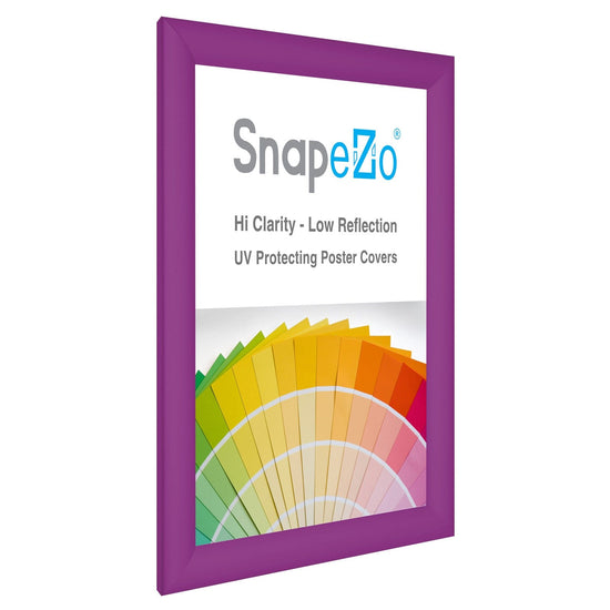 8.5x11 Purple SnapeZo® Snap Frame - 1.2" Profile - Snap Frames Direct