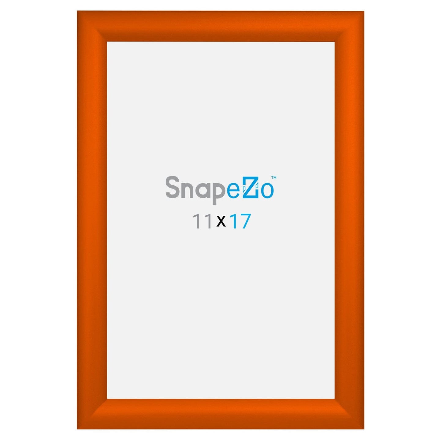 11x17 Orange SnapeZo® Snap Frame - 1.2" Profile - Snap Frames Direct